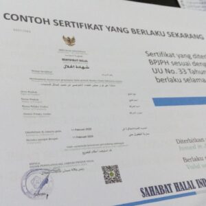 masa berlaku sertifikat yang diterbitkan oleh BPJPH selama