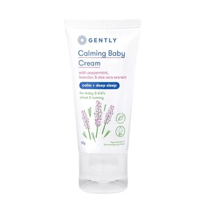 Gently Calming Baby Cream With Peppermint, Lavender & Aloe Vera Extract