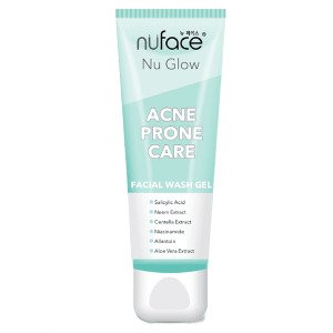 Nuface Nu Glow Acne Prone Care Facial Wash Gel