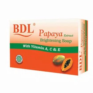 BDL Papaya Brightening Soap With Vitamin A, C & E