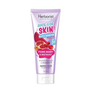 Herborist Juice For Skin Gluta Booster Serum SPF 30 PA+++ Lotion Mixed Berry & Taro Extracts
