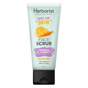 Herborist Juice For Skin Face Scrub Orange & Carrot Extracts
