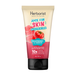 Herborist Juice For Skin Face Scrub Raspberry & Tomato Extracts