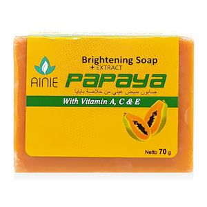 Ainie Extract Papaya Brightening Soap With Vitamin.