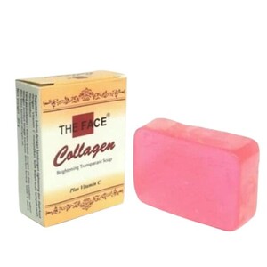 The Face Brightening Transparant Soap Collagen Plus Vitamin C