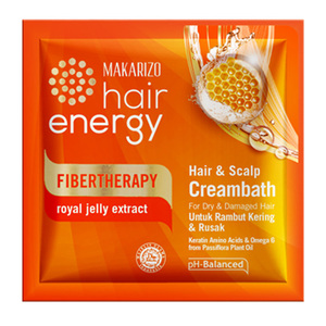 Makarizo Hair Energy Fibertherapy Hair & Scalp Creambath Royal Jelly Extract
