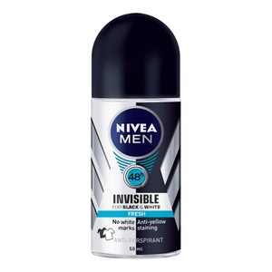 Nivea Men Black & White Invisible fresh Deodorant Roll On
