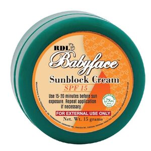RDL Babyface Sunblock Cream SPF 15
