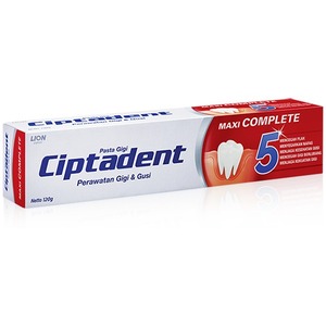 Cek Halal Ciptadent Pasta Gigi Perawatan Gigi & Gusi Maxi Complete 5 BPOM