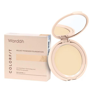 Cek Halal Wardah Colorfit Velvet Powder Foundation 22N Light Ivory BPOM