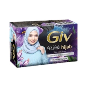 Giv White Hijab Bar Soap Saffron & Niacinamide