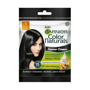 Garnier Color Naturals Express Cream 1 Hitam Alami