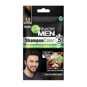 Garnier Men Shampoo Color 3.0 Coklat Kehitaman - Hair Colorant