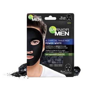 Garnier Men XL Charcoal Tissue Mask Power White
