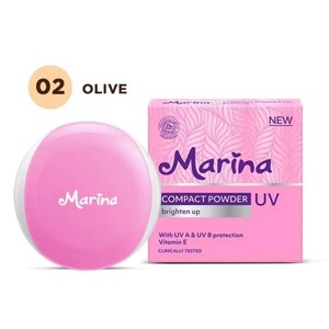 Marina Brighten Up Compact Powder - Olive