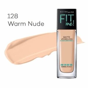 Maybelline Fit Me! Matte + Poreless Liquid Foundation 128 Warm Nude