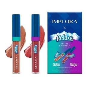 Implora X Relaxa Matte Lipcream - Grape