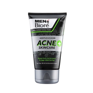 Men'S Biore Facial Foam Gentle & Clean Acne Skincare