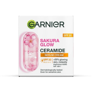Garnier Sakura Glow Ceramide Serum Cream SPF30 PA+++ Halal