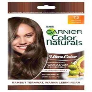 Cek Halal Garnier Color Naturals Ultra Color 7.3 Golden Brown - Krim Pewarna
