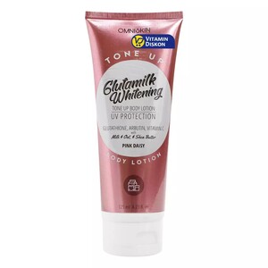 Cek Halal Omniskin Glutamilk Whitening Tone Up Body Lotion Pink Daisy