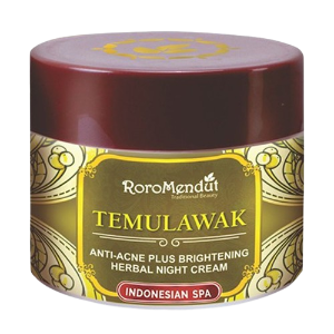 Cek Halal Roro Mendut Temulawak Anti-Acne Plus Brightening Herbal Night Cream