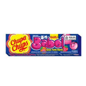Cek Halal Chupa Chups Big Babol Permen Karet Rasa Aneka Buah (Tutti Frutti, Semangka, Blueberry)