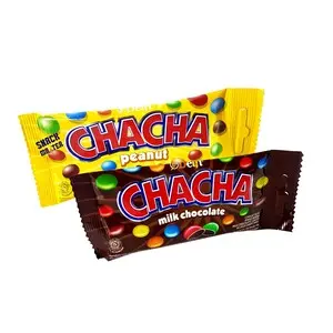 Cek Halal Delfi- Chacha Minis (Label Merah) Cokelat Susu Salut Gula Aneka Warna