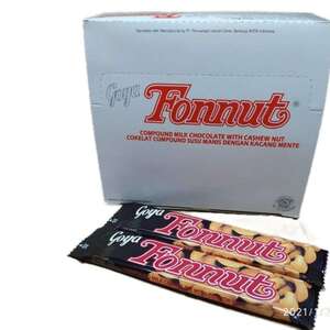 Cek Halal Goya Fonnut Cokelat Compound Susu Manis Dengan Kacang Mede