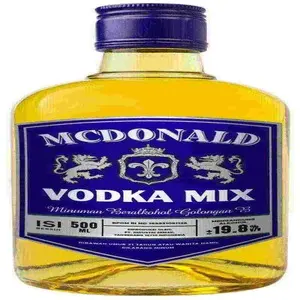 Cek Halal Mcdonald Minuman Beralkohol Golongan B Beraroma Vodka Dan Mixfruit ( Mengandung Alkohol ± 19,8% Vv )