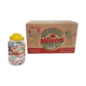 Cek Halal Milena Kembang Gula Keras Aneka Rasa (Susu Durian - Susu Stroberi - Susu Melon - Susu Jeruk - Susu Cokelat)