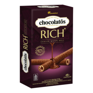Cek Halal Chocolatos Wafer Roll Isi Krim Cokelat Berlapis Cokelat