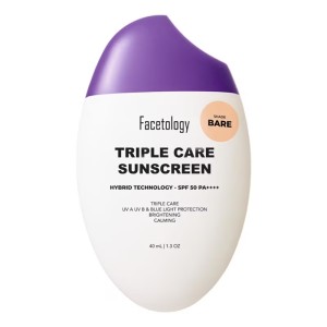 Cek Halal Facetology Triple Care Sunscreen Tinted Bare SPF 50