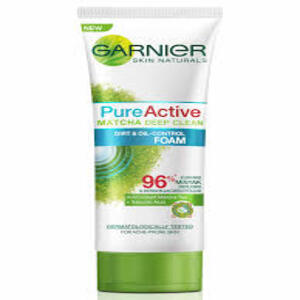 Cek Halal Garnier Skin Naturals Pure Active - Matcha Deep Clean Dirt & Oil - Control Foam