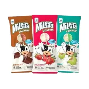 Cek Halal Milkita Permen Lunak Susu Aneka Rasa (Cokelat, Stroberi, Melon)