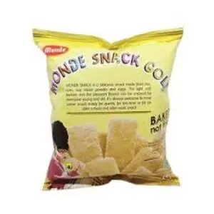Cek Halal Monde - Etiket Gold ( Kuning Keemasan ) Makanan Ringan Ekstrudat
