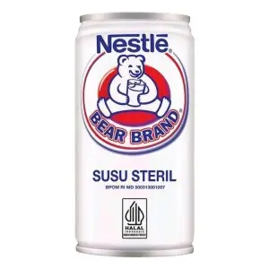 Cek Halal Nestle Bear Brand Susu Lemak Penuh Plain Cair (Susu Steril)