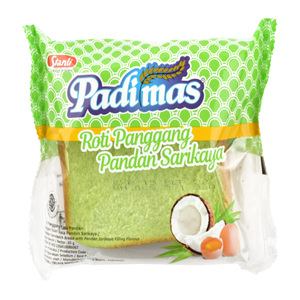 Cek Halal Padimas Roti Panggang Rasa Pandan Dengan Isian Rasa Pandan Sarikaya