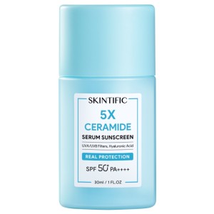 Cek Halal Skintific 5X Ceramide Serum Sunscreen SPF50 PA++++