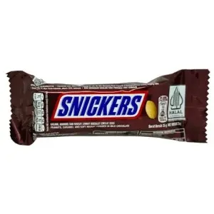 Cek Halal Snickers Kacang Karamel Dan Nougat Lembut Bersalut Cokelat Susu