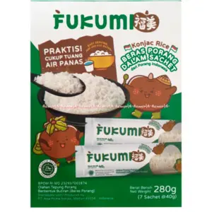 Cek Halal Fukumi Olahan Tepung Porang Berbentuk Butiran Beras Konjac