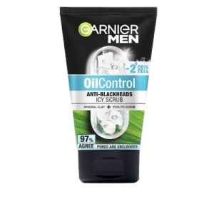 Cek Halal Garnier Men OilControl Anti-Blackheads Icy Scrub