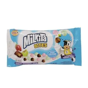 Cek Halal Milkita Bites Permen Lunak Susu Aneka Rasa (Cokelat, Stroberi, Melon)
