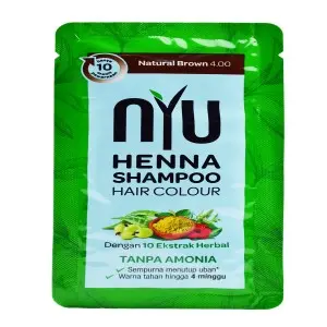 Cek Halal Nyu Henna Shampoo Hair Colour, Natural Brown