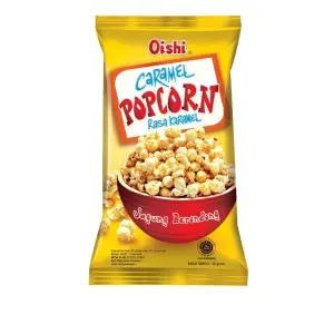 Cek Halal Oishi Jagung Berondong Rasa Karamel (Popcorn Caramel Flavor)