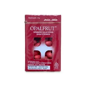 Cek Halal Opalfrut Kembang Gula Keras Rasa Stroberi