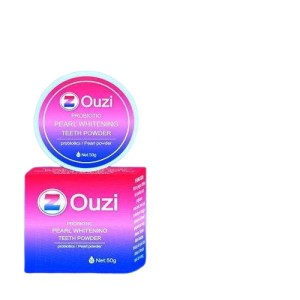 Cek Halal Ouzi Probiotic Pearl Shine Whitening Tooth Powder