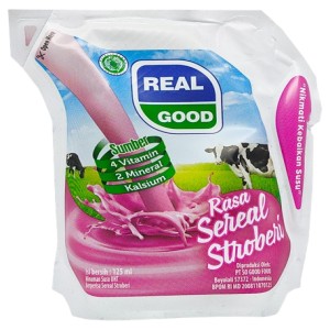 Cek Halal Real Good Minuman Mengandung Susu Rasa Sereal Stroberi