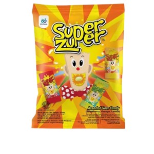 Cek Halal Super Zuper Permen Aneka Rasa Stroberi Jeruk Lemon