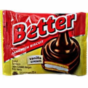 Cek Halal Better Biskuit Sandwich Lapis Cokelat dengan Krim Vanila
